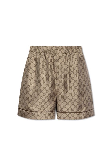 gucci silk shorts|Gucci shorts women.